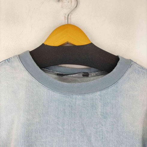 ザラ ZARA ダメージ加工 デニムスウェット メンズ US L