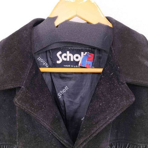 ショット Schott USA製 プライドタグ スウェード フリンジ ウエスタンジャケット メンズ US:40