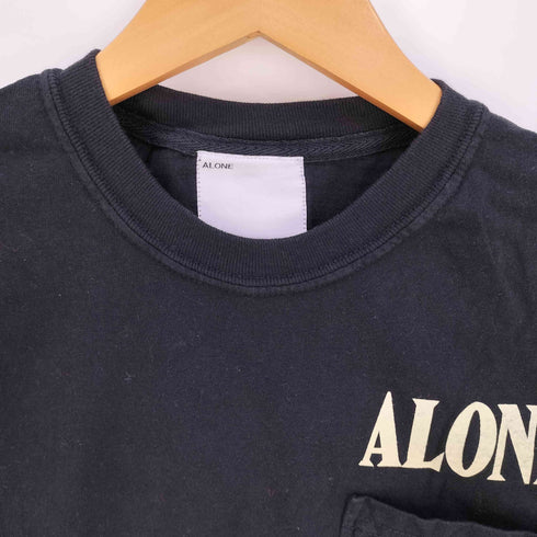 アローン ALONE 両面プリント ポケット クルーネックTシャツ メンズ JPN:1