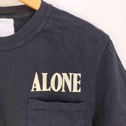 アローン ALONE 両面プリント ポケット クルーネックTシャツ メンズ JPN:1