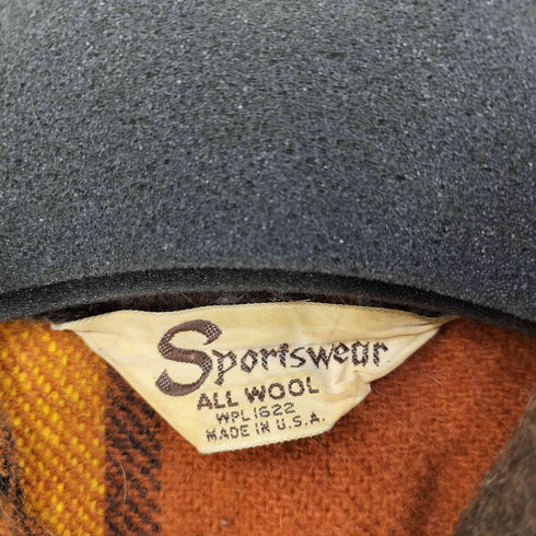 スポーツウエア Sportswear USA製 ウール チェック ネル プルオーバー メンズ