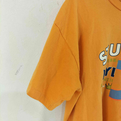 ステューシー Stussy USA製 アシンメトリー ドッキング クルーネックTシャツ メンズ import:XL