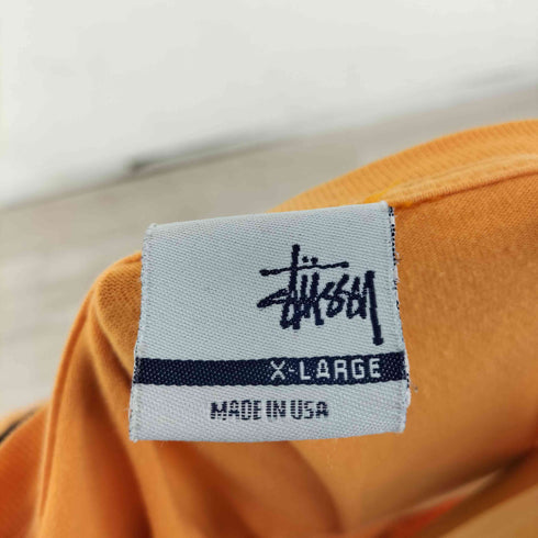 ステューシー Stussy USA製 アシンメトリー ドッキング クルーネックTシャツ メンズ import:XL