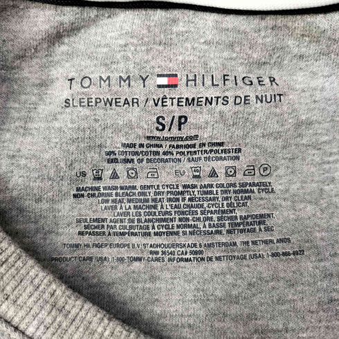 トミーヒルフィガー TOMMY HILFIGER Vガゼット ロゴプリント スウェット トレーナー メンズ import:S