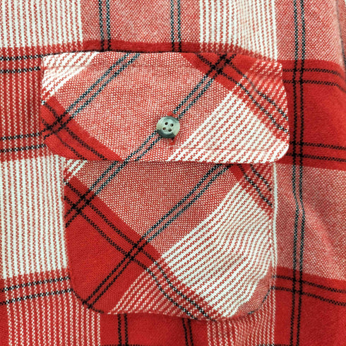 ノースウエストテリトリー NORTHWEST TERRITORY 両フラップチェック柄シャツ ボックスシルエット メンズ