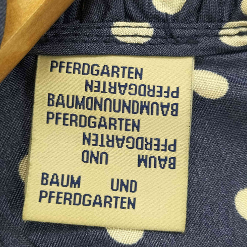 バウムウンドヘルガーデン BAUM UND PFERDGARTEN ドット柄シルクブラウス レディース 36