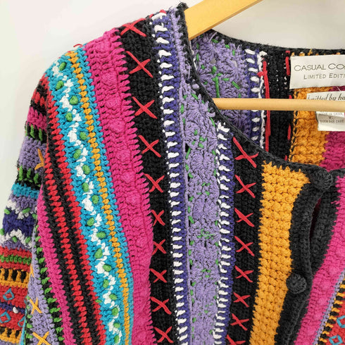 CASUAL CORNER 90S ノーカラー メキシカン シャツ レディース