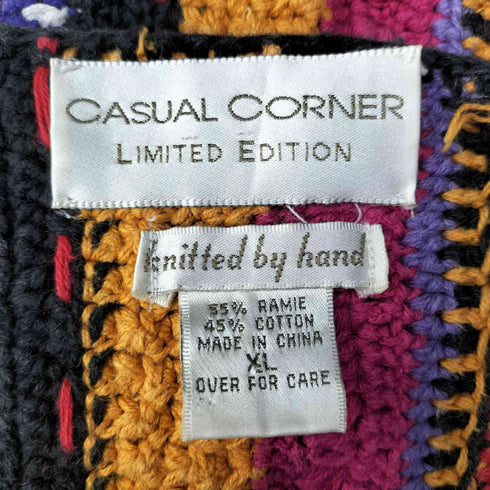 CASUAL CORNER 90S ノーカラー メキシカン シャツ レディース