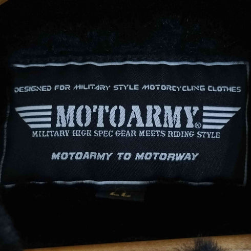 MOTOARMY 裏ボア アームワッペン フライトジャケット メンズ LL