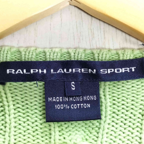 ラルフローレンスポーツ RALPH LAUREN SPORT ポニー刺繍 ケーブル コットンニット レディース import:S