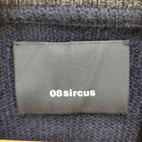 ゼロエイトサーカス 08sircus 柄切替ニットジャケット メンズ 2/48