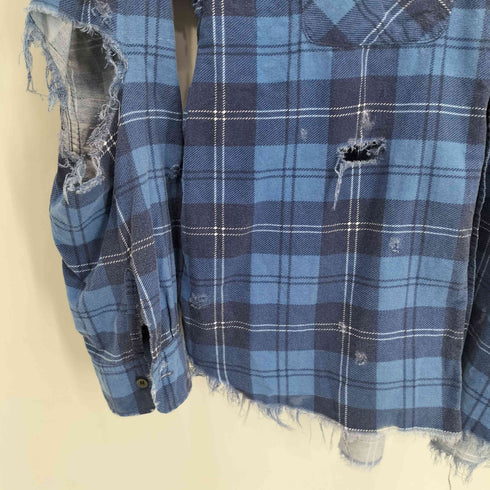 アンユーズド UNUSED 19AW damage check nel shirt/ メンズ JPN:2