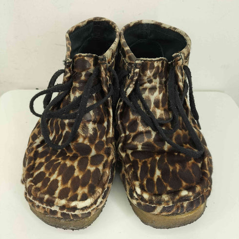 クラークス Clarks Wallabee ハラコ レオパード メンズ JPN:26