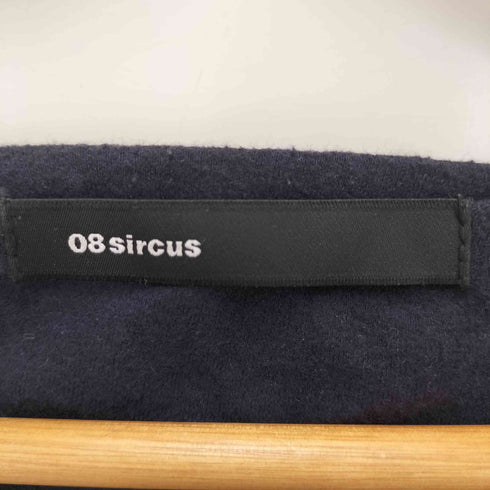 ゼロエイトサーカス 08sircus 素材切替ノーカラーシャツ メンズ 2/48