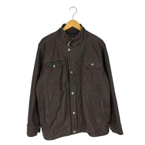 ハーレーダビッドソン HARLEY-DAVIDSON チンスト マルチポケット レザージャケット メンズ 4XL