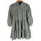 ザラ ZARA ティアードシャツチュニックワンピース レディース import:M