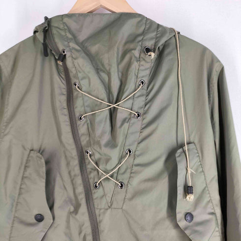 ミノトール MINOTAUR JAXA Deck Parka 転写 リバーシブル フーデッド ポリジャケット 裾ドローコード メンズ JPN:S