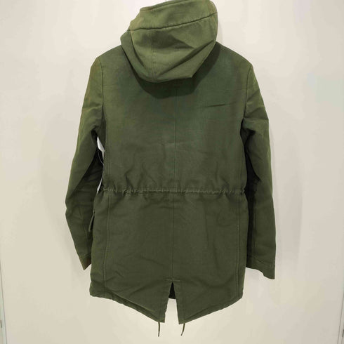 ラコステ LACOSTE 襟ボアフリース 中綿 コットンミリタリージャケット レディース