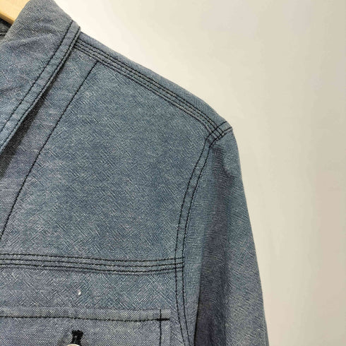 ラコステライブ Lacoste Live L/S デニムウエスタンシャツ レディース import:XS