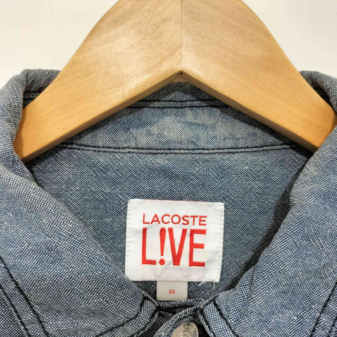 ラコステライブ Lacoste Live L/S デニムウエスタンシャツ レディース import:XS