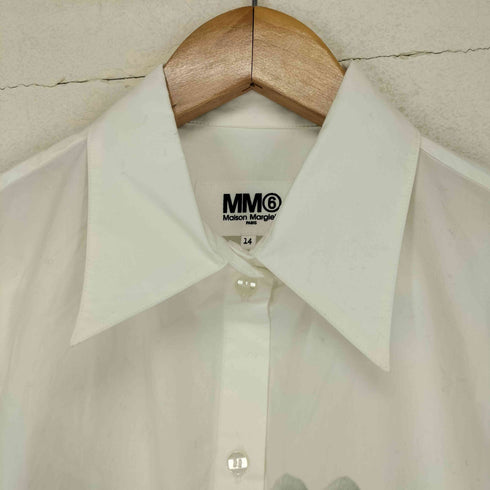 エムエムシックスメゾンマルジェラ MM6 Maison Margiela 22AW ハンドサインプリントコットンシャツ レディース 14