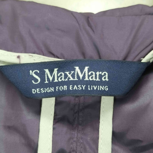エスマックスマーラ S Max Mara ナイロンフーデッドコート レディース 38