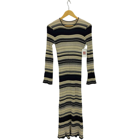 アメリ AMERI multi border knit dress レディース