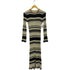 アメリ AMERI multi border knit dress レディース