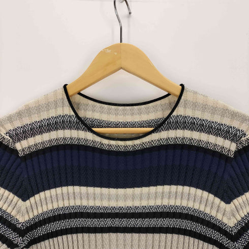 アメリ AMERI multi border knit dress レディース
