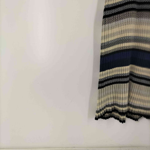 アメリ AMERI multi border knit dress レディース