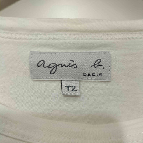 アニエスベー agnes b. ロゴプリント S/S Tシャツ レディース T2