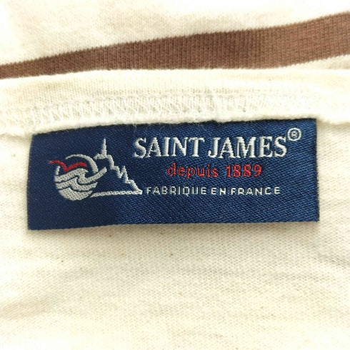 セントジェームス SAINT JAMES フランス製 ボーダー ボートネックカットソー バスクシャツ レディース F/0