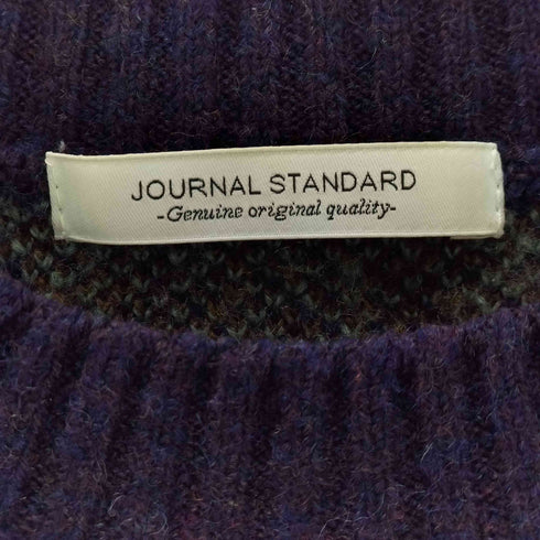 ジャーナルスタンダード JOURNAL STANDARD スプラッシュ ジャガード クルーニット メンズ M