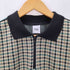 ザラ ZARA ジッパーディテール チェック ポロシャツ メンズ import:M