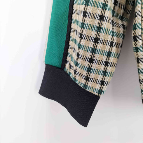 ザラ ZARA ジッパーディテール チェック ポロシャツ メンズ import:M