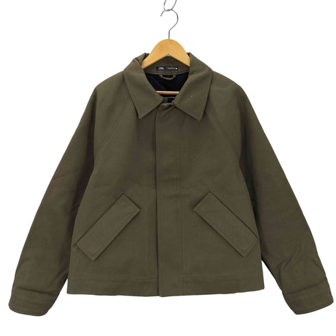 ザラ ZARA TEXTURED COTTON JACKET メンズ import:M
