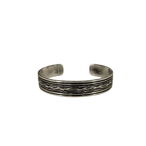 ナバホ NAVAJO STERLING HRM ヘンリマリアーノ シルバーバングル メンズ