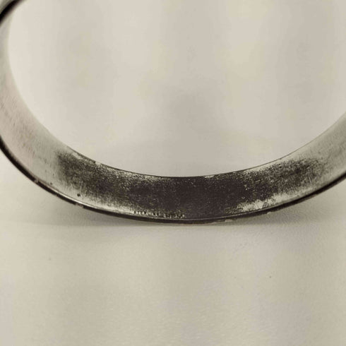ナバホ NAVAJO STERLING HRM ヘンリマリアーノ シルバーバングル メンズ