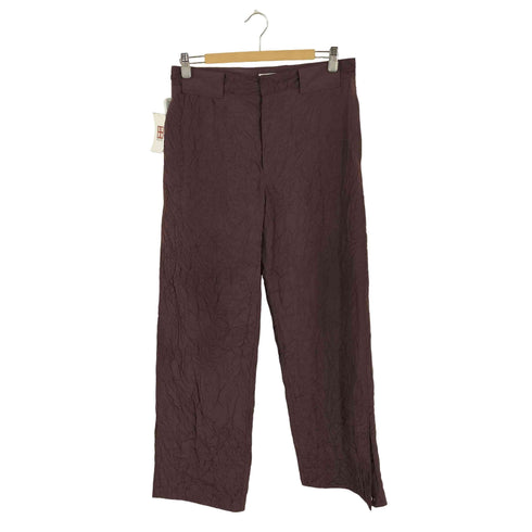 HORTENSE WRINKLED TAFFETA SLIT PANTS メンズ