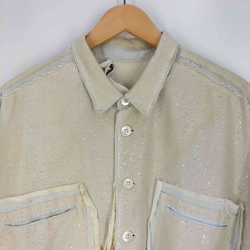 ミドリカワ MIDORIKAWA SEQUINED SHIRT スパンコール シャツジャケット メンズ FREE