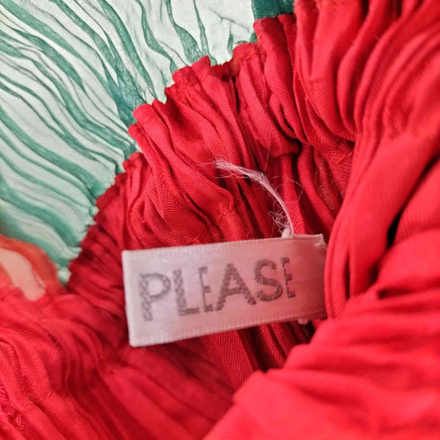 プリーツプリーズイッセイミヤケ PLEATS PLEASE ISSEY MIYAKE OLD プリーツ巾着バッグ レディース