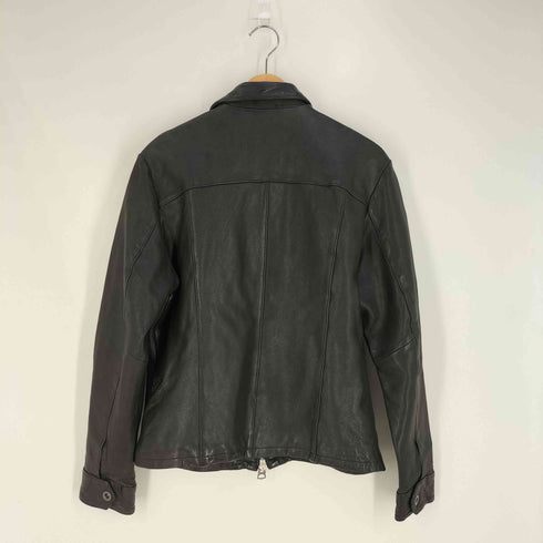 アヴィレックス AVIREX レザー ダブルジップ シングル ライダースジャケット メンズ import:XL