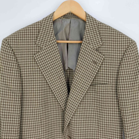 Ermenegildo Zegna イタリア製 チェック 2B テーラードジャケット メンズ