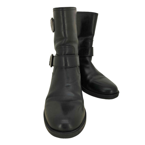 プラダ PRADA ベルテッド エンジニア ブーツ レディース JPN:36