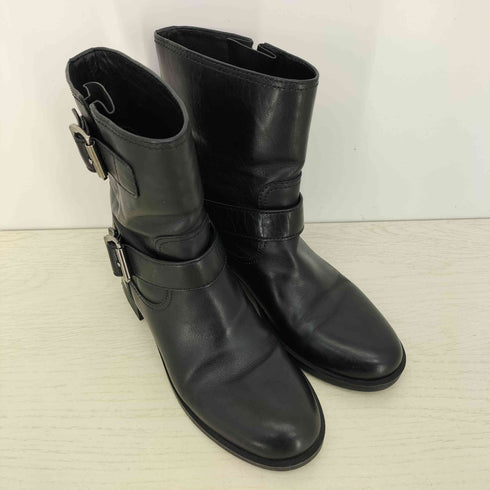 プラダ PRADA ベルテッド エンジニア ブーツ レディース JPN:36