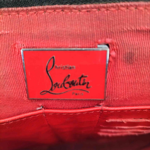 クリスチャンルブタン CHRISTIAN LOUBOUTIN スタッズ レザークラッチバッグ セカンドバッグ メンズ