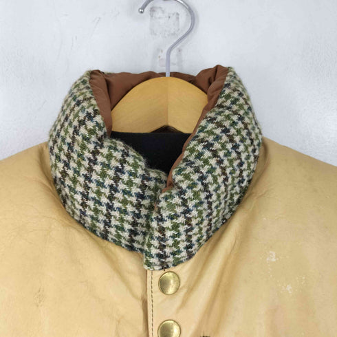 ロッキーマウンテンフェザーベッド Rocky Mountain FeatherBed 千鳥格子 レザーヨークダウンベスト メンズ 40