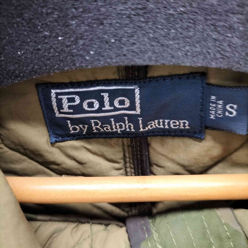 ポロバイラルフローレン Polo by RALPH LAUREN キルティングカモフラフーデッドジャケット メンズ import:S