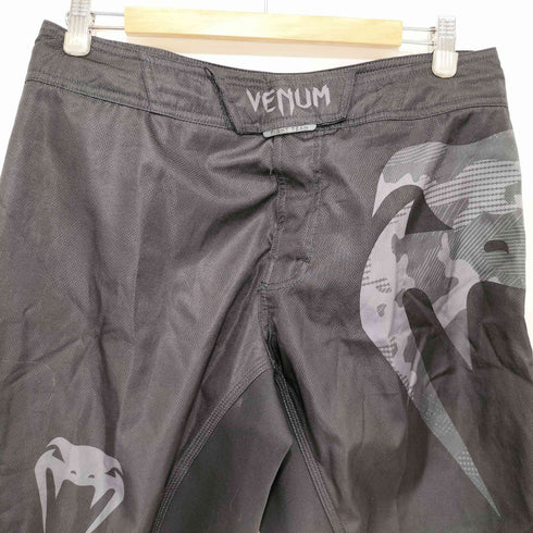 VENUM ブラック ダークカモ ショートパンツ ファイトパンツ メンズ JPN:S