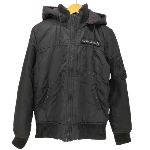 アルファインダストリーズ ALPHA INDUSTRIES HOODED RIB JACKET/ミリタリージャケット メンズ JPN:L